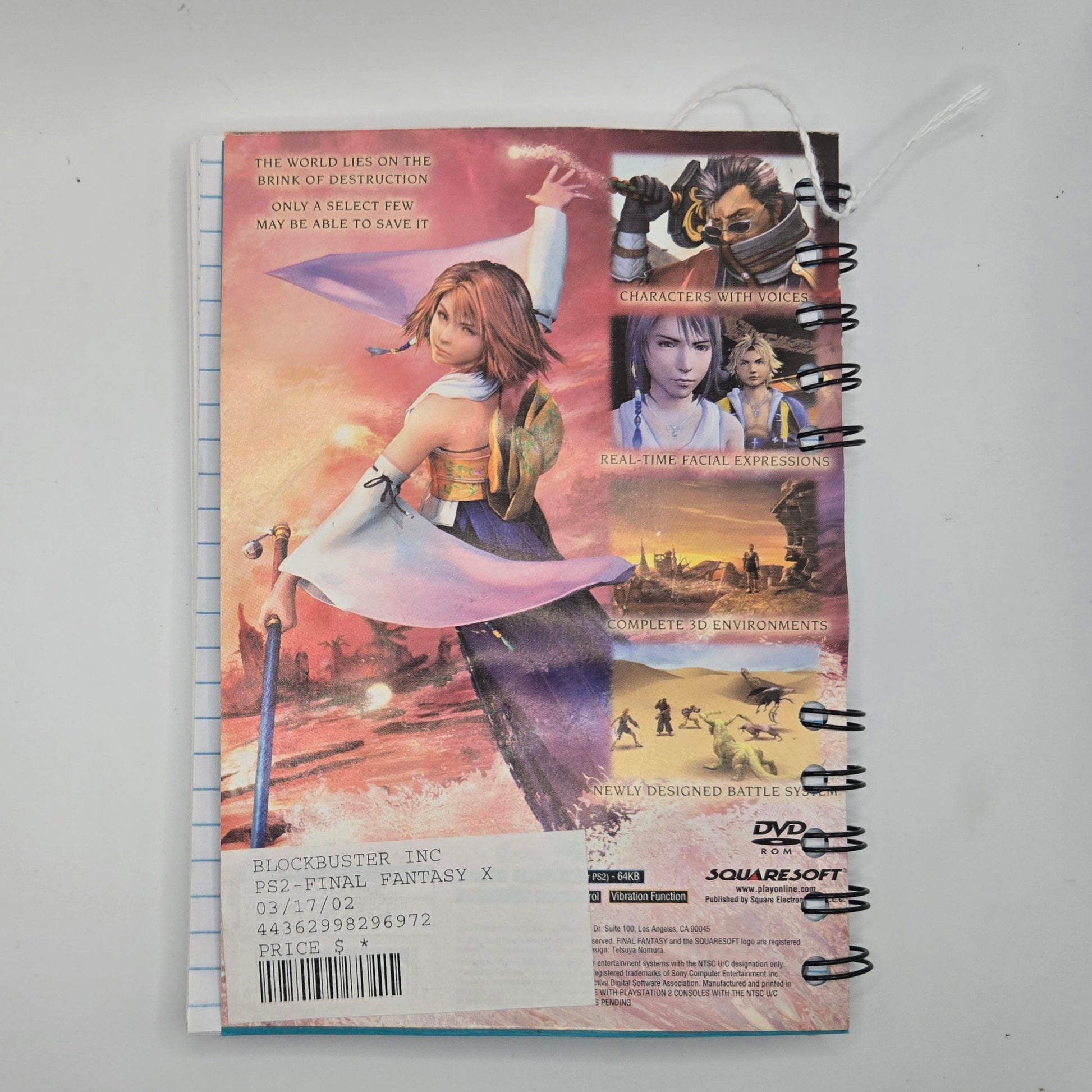 Final Fantasy X Notebook/Sketchbook