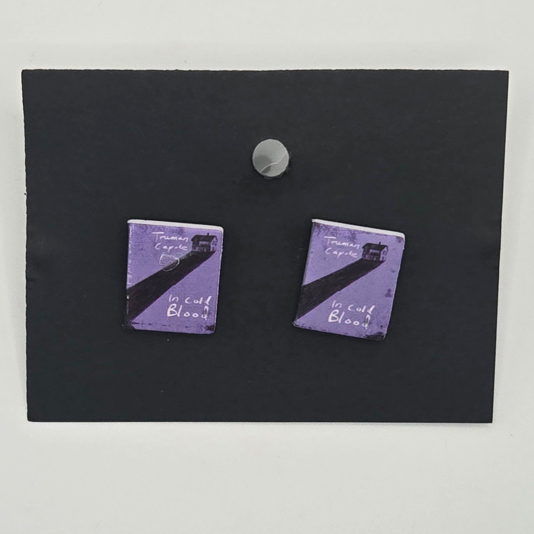 In Cold Blood Book Earrings