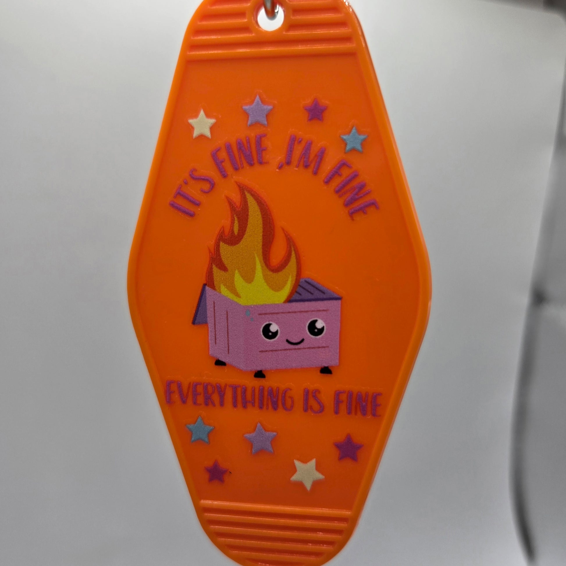 I'm Fine (Dumpster Fire) Keychain