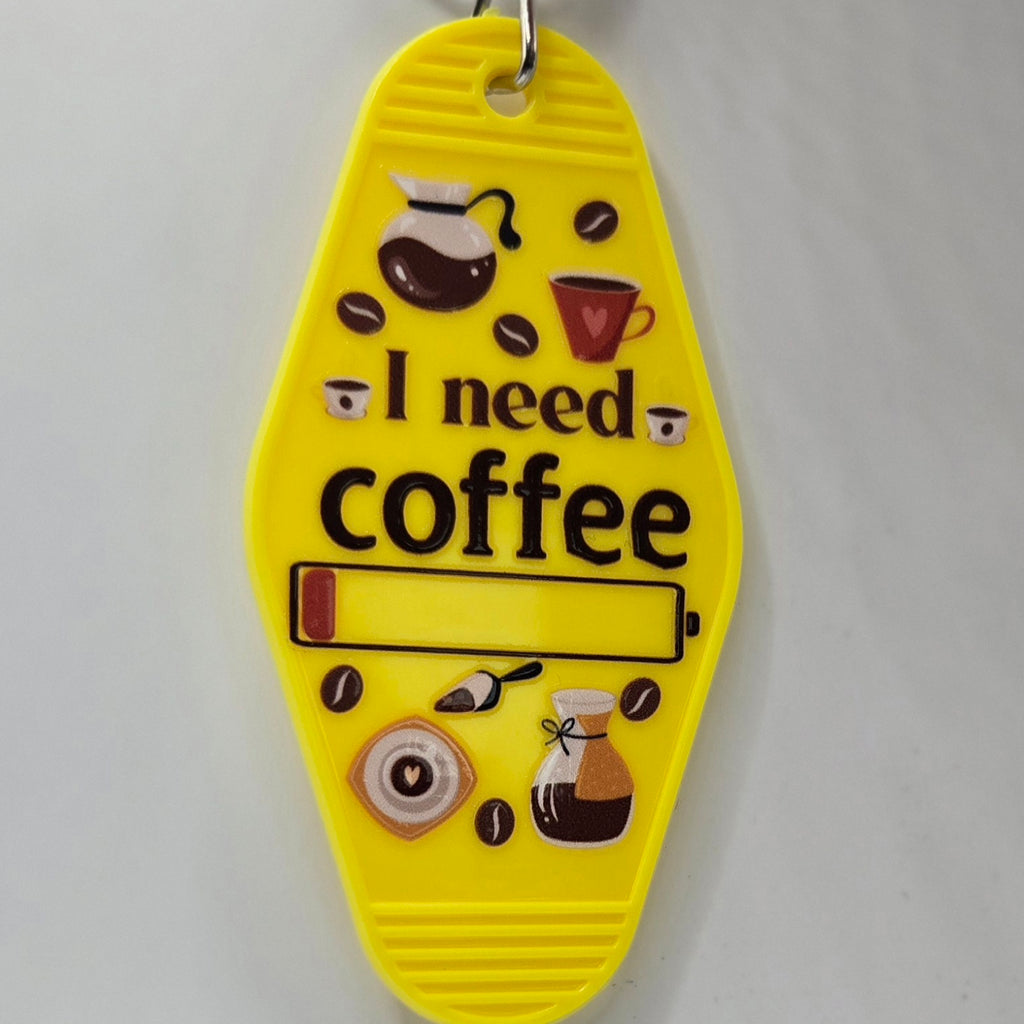 I need coffee Keychain