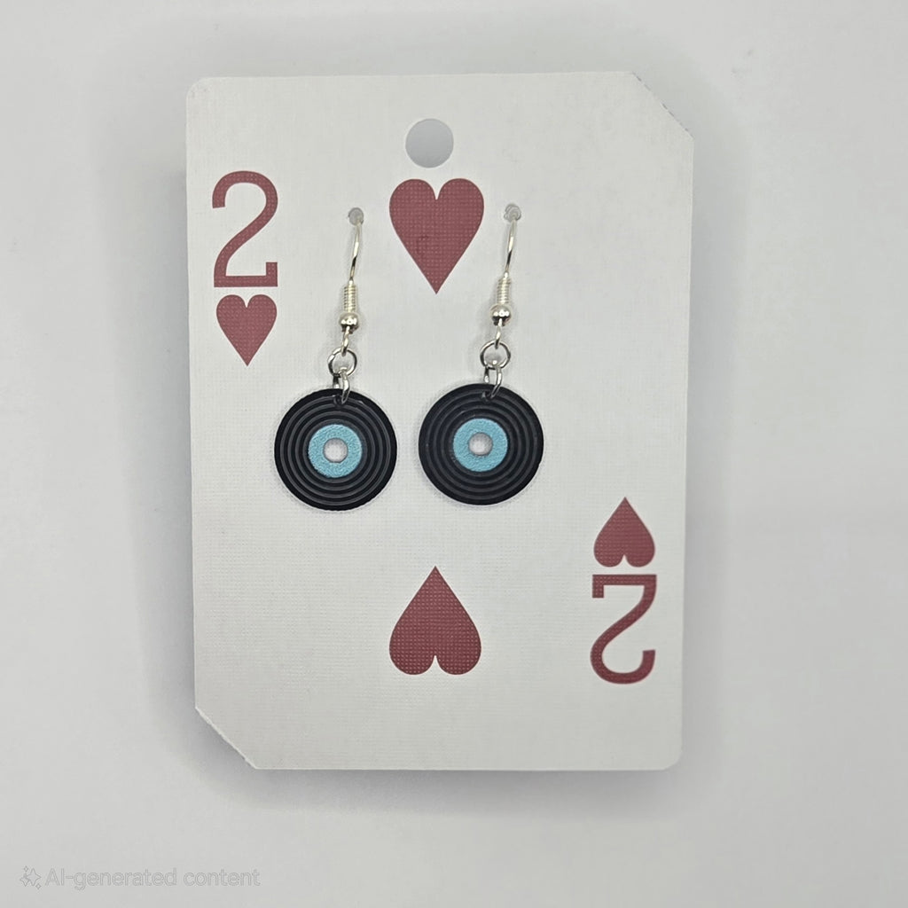Record Dangling Earrings