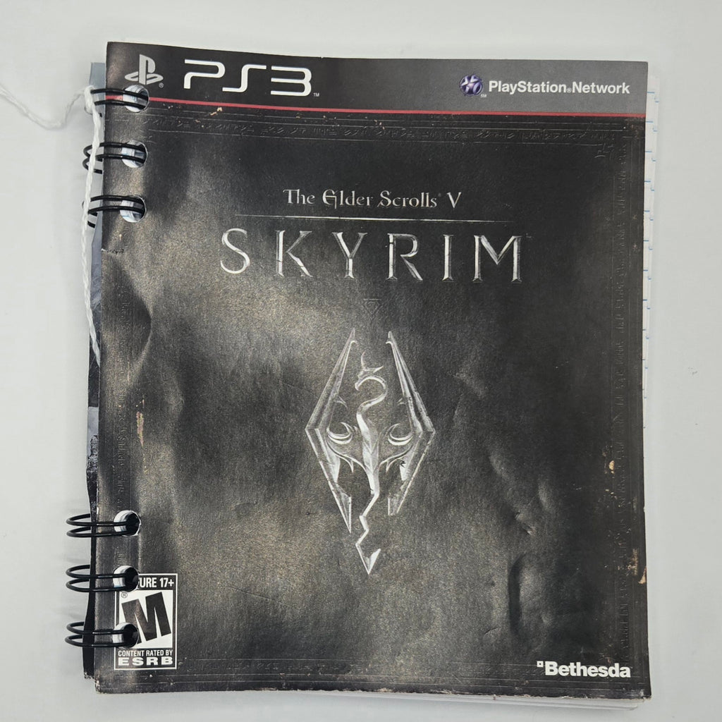 Skyrim Upcycled Notebook/Sketchbook