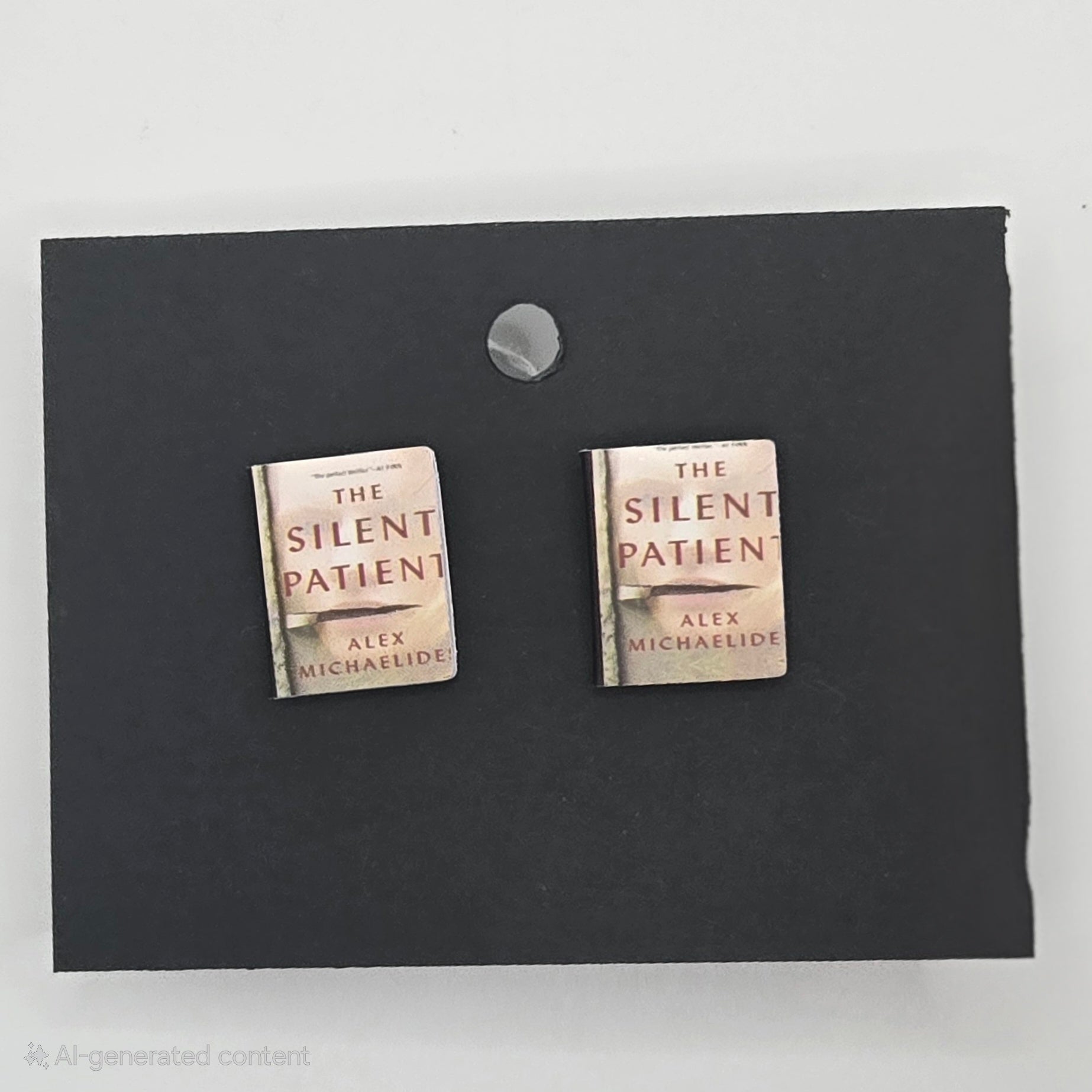 The Silent Patient Book Earrings