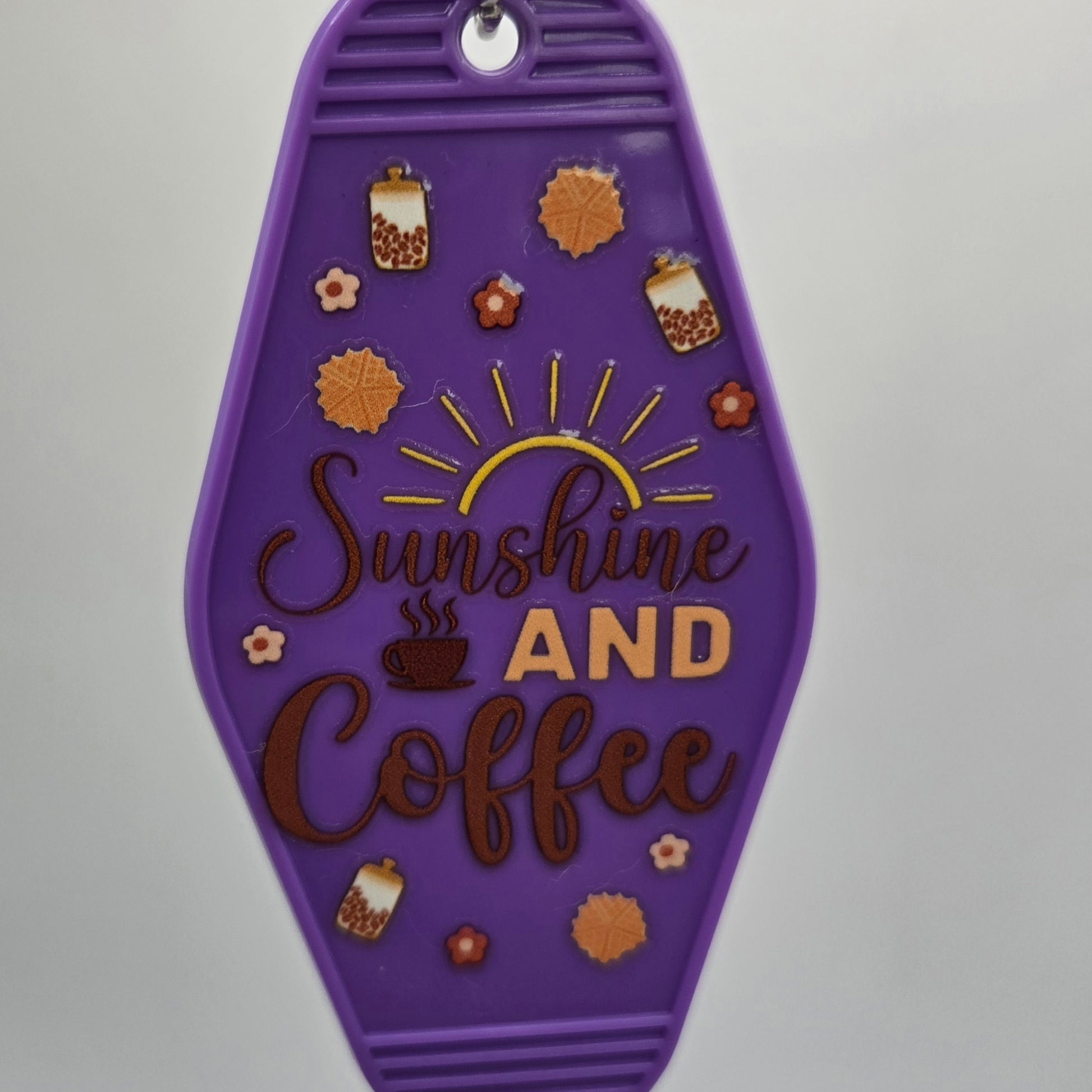 Sunshine and Coffee Keychain