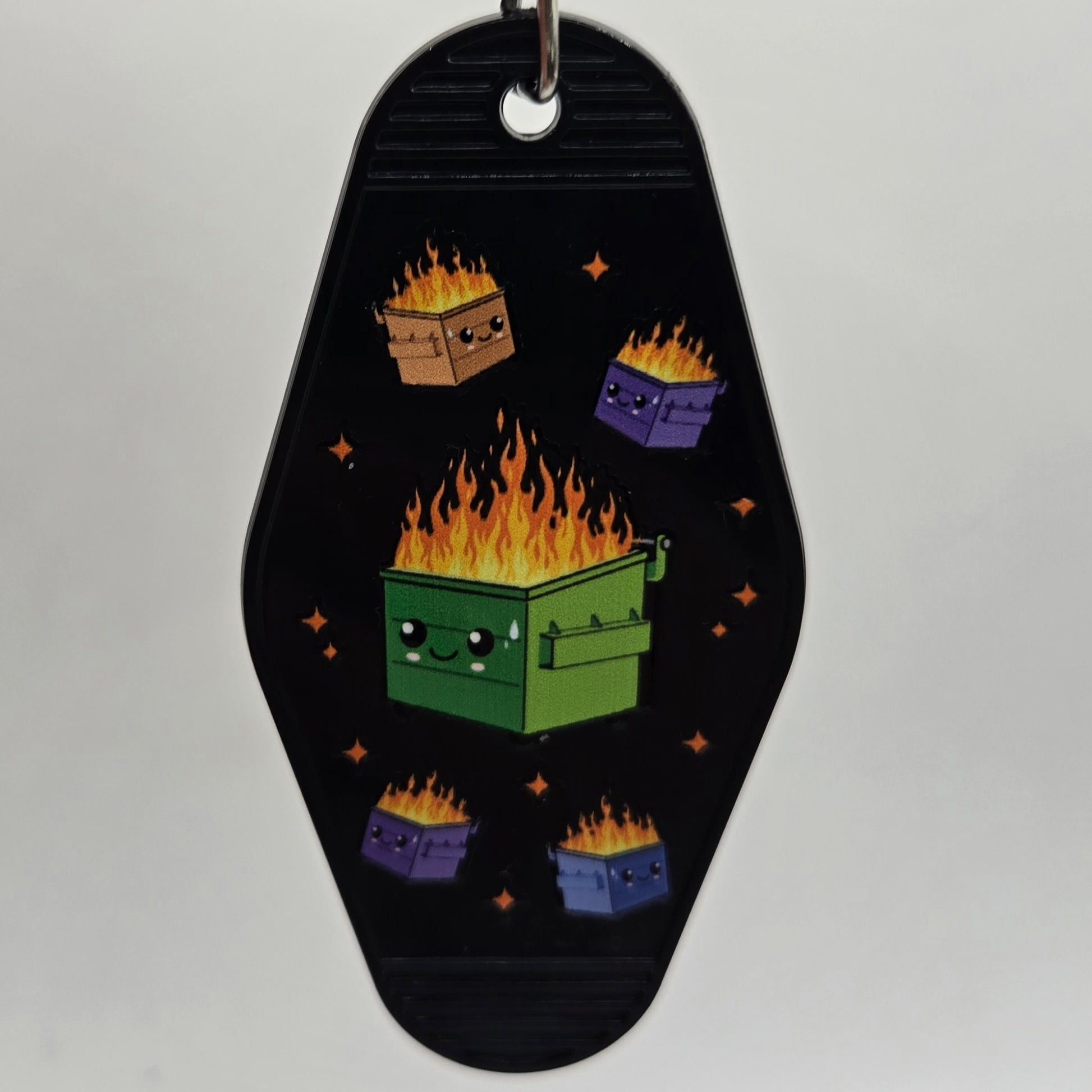 Dumpster Fire Keychain