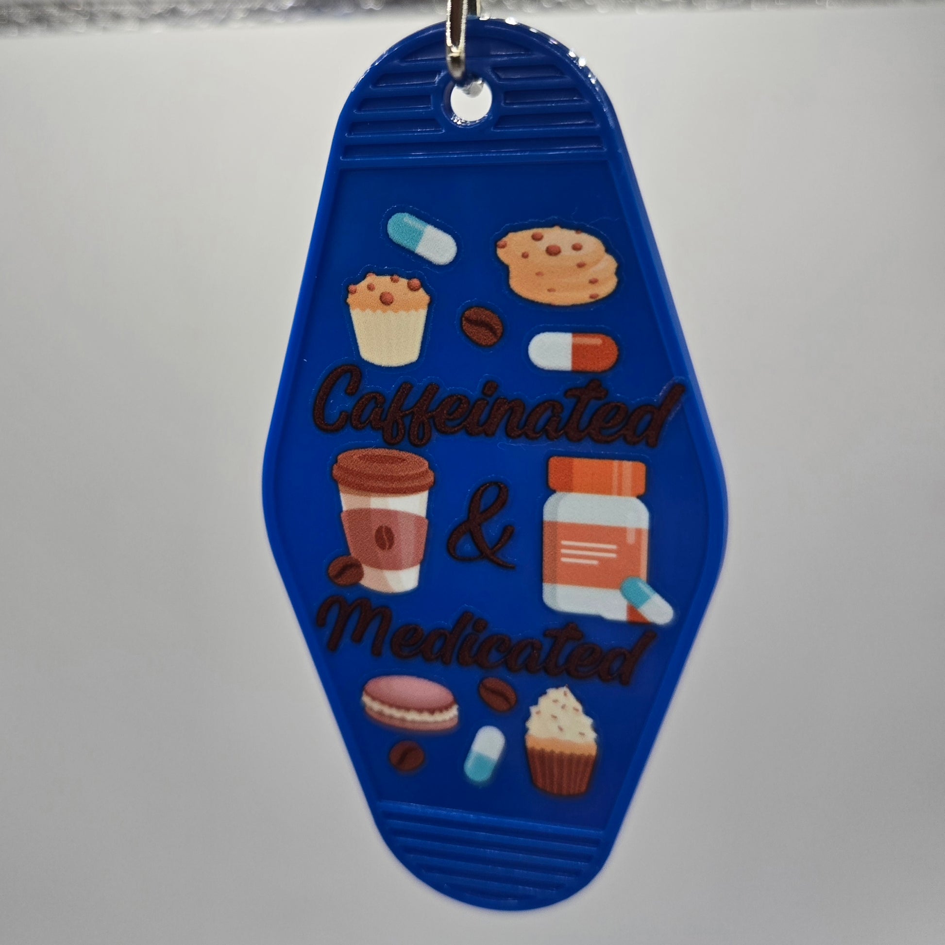 Caffeinated and Medicated Keychain