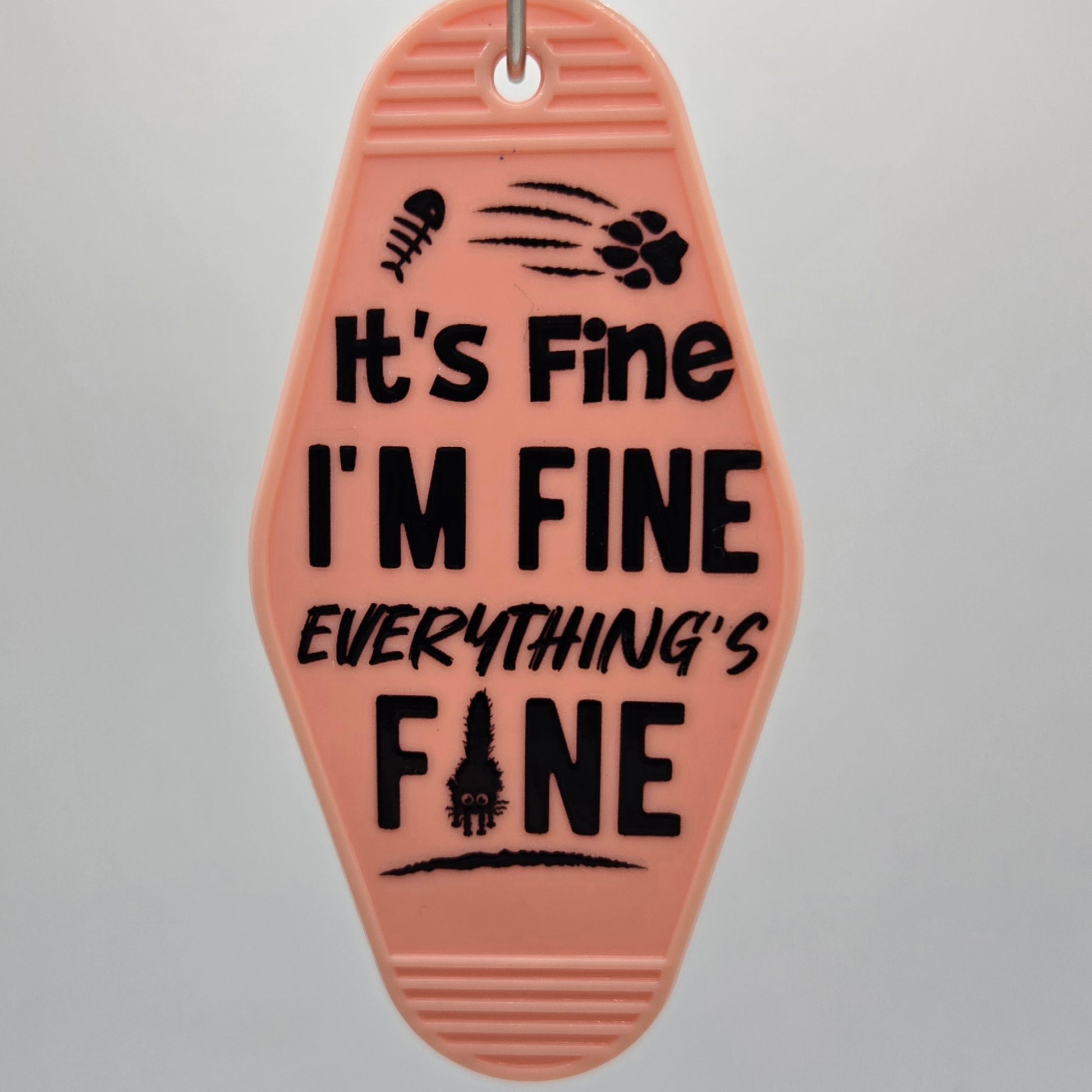 I'm Fine (Cat) Keychain