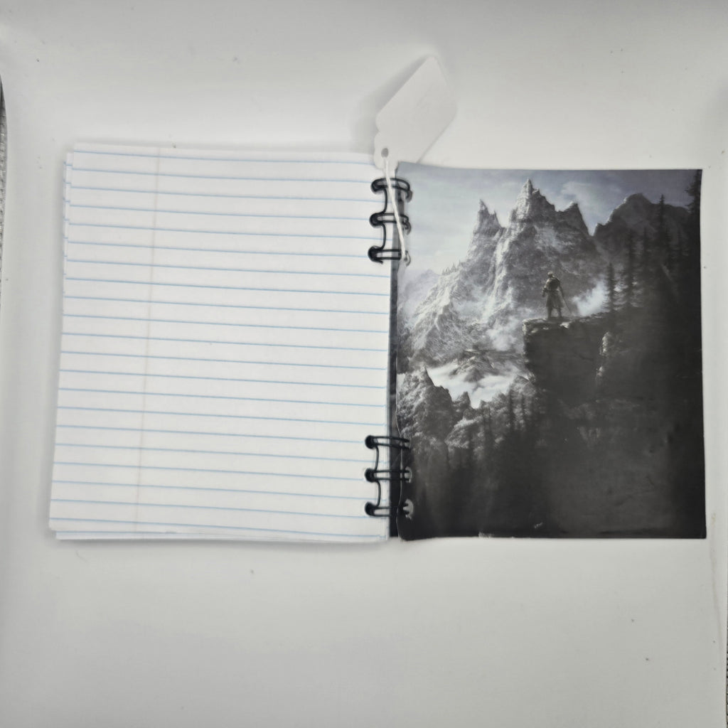 Skyrim Upcycled Notebook/Sketchbook