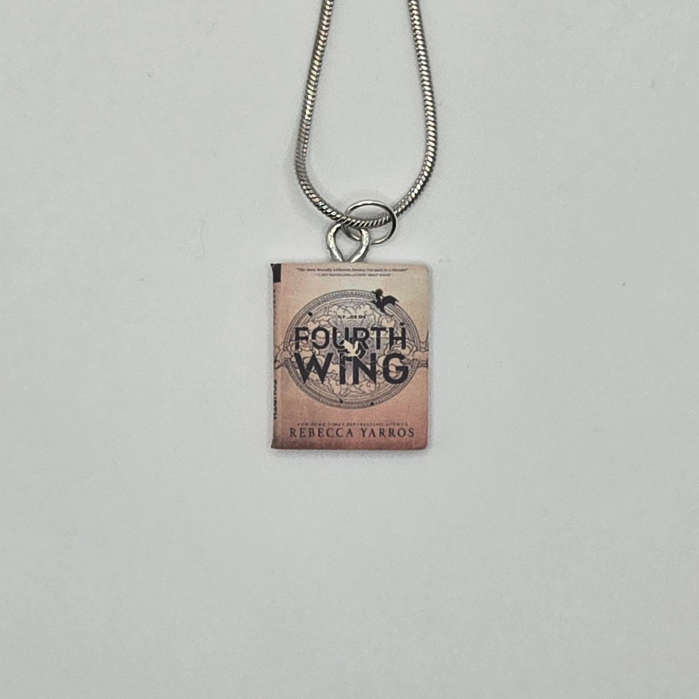 Fourth Wing Book Necklace
