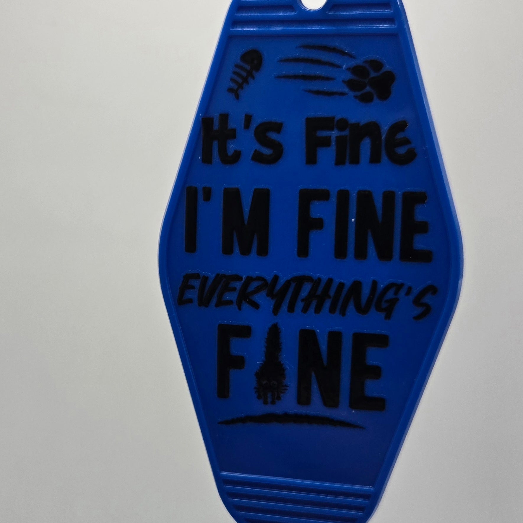 I'm Fine (Cat) Keychain