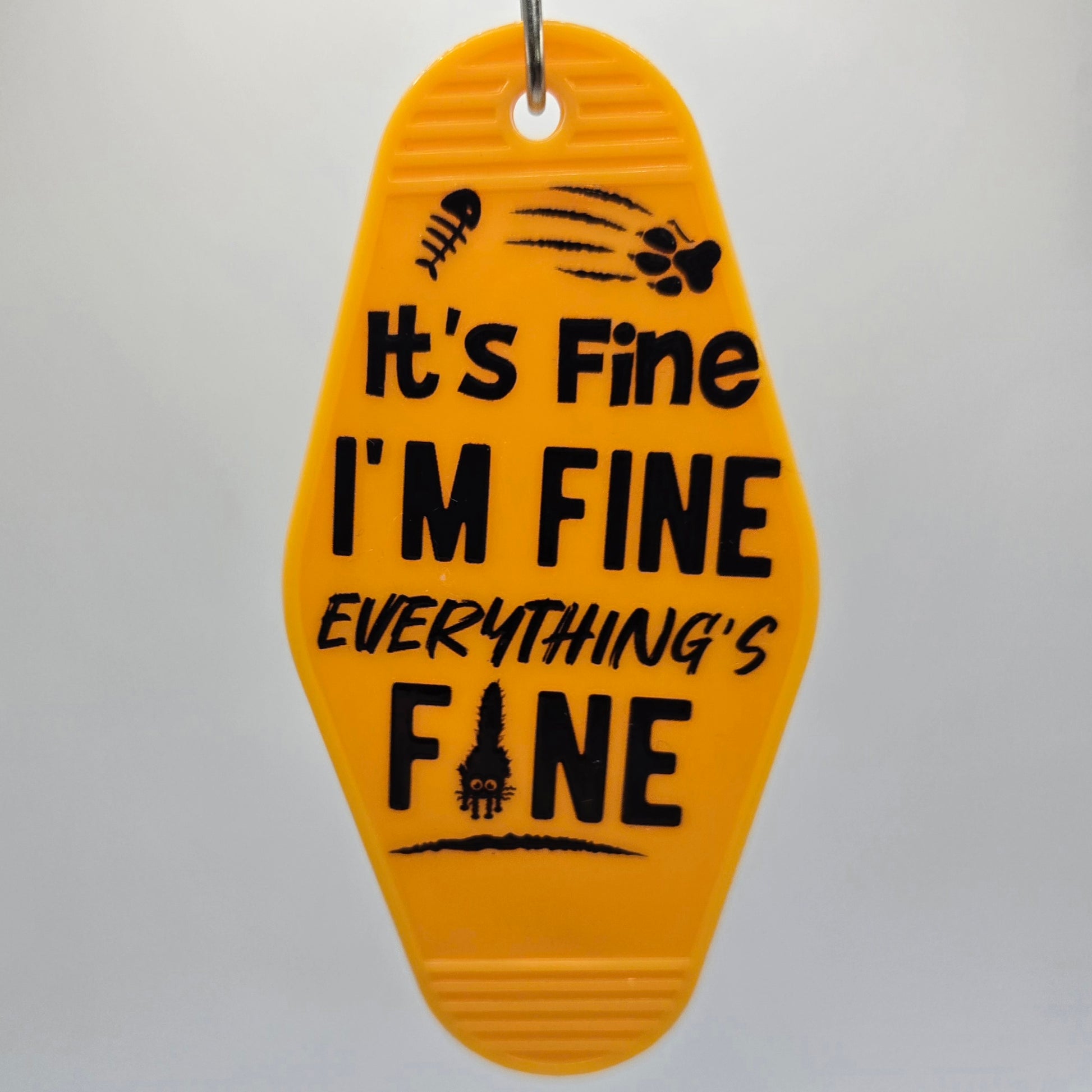 I'm Fine (Cat) Keychain