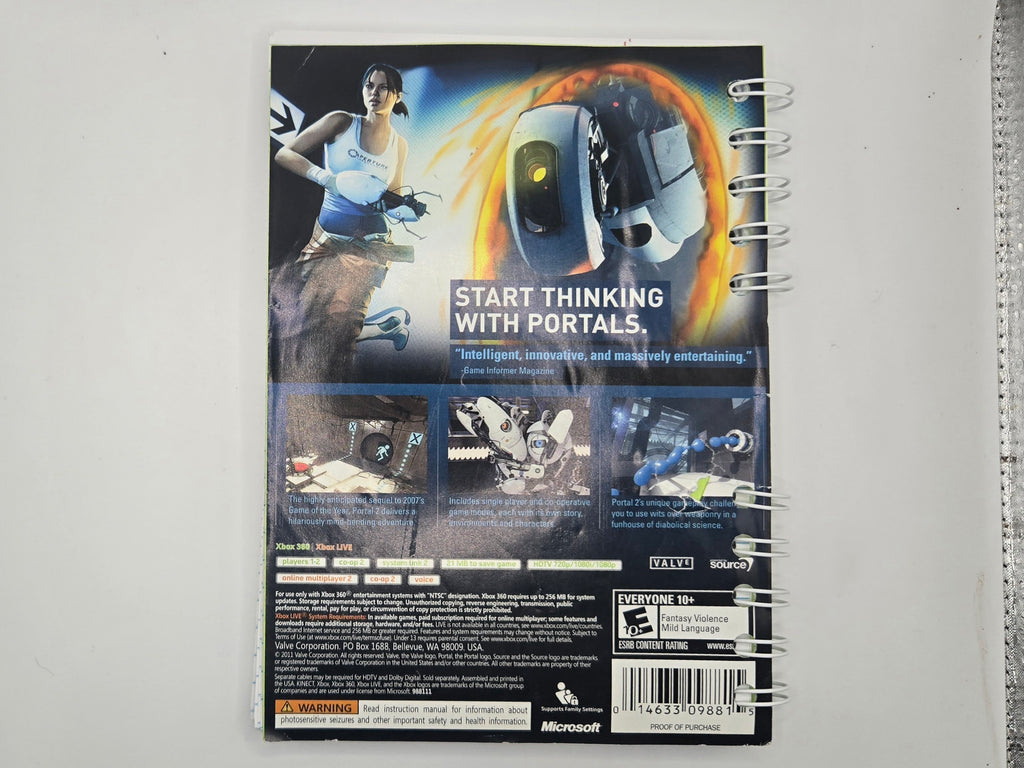 Portal 2 Notebook/Sketchbook
