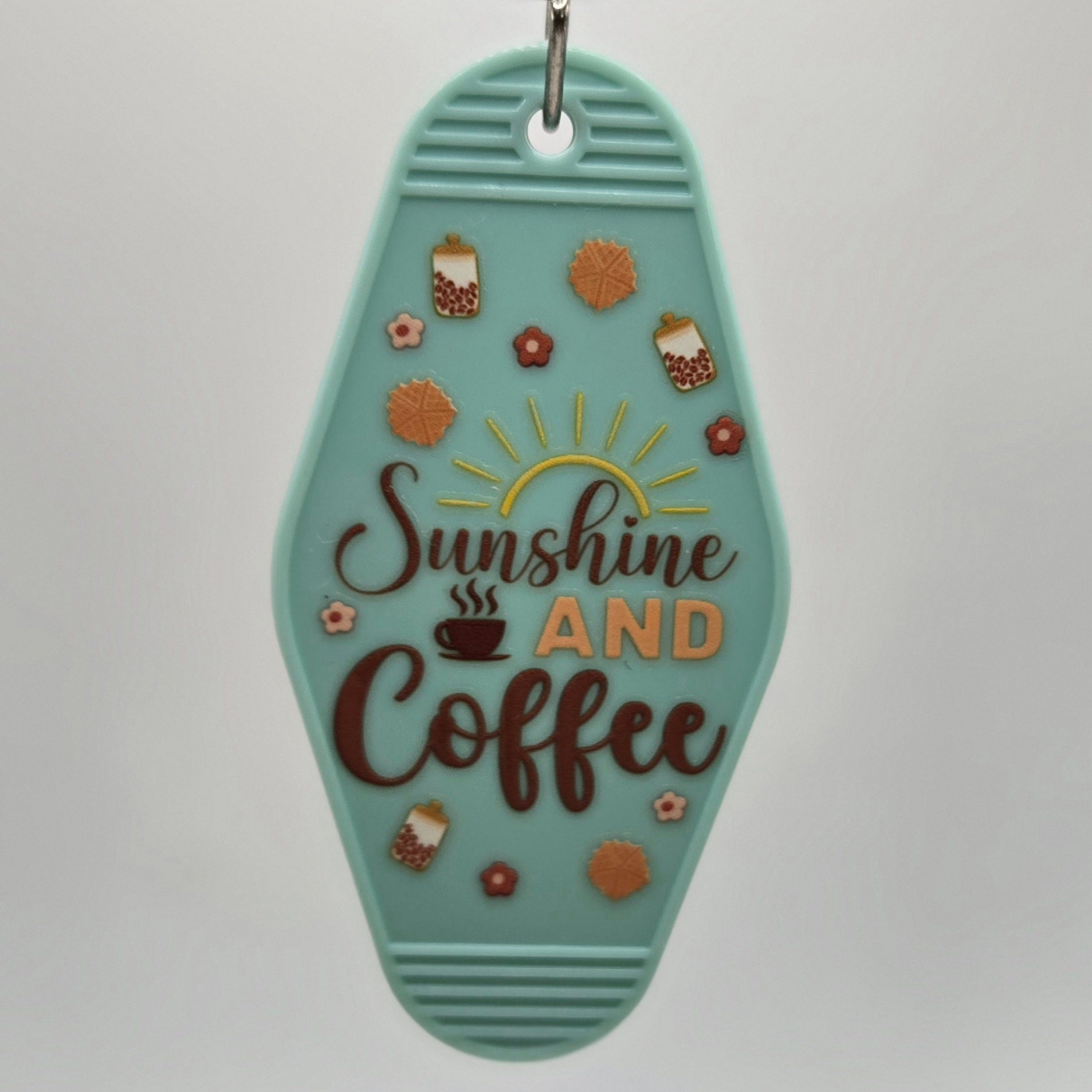 Sunshine and Coffee Keychain