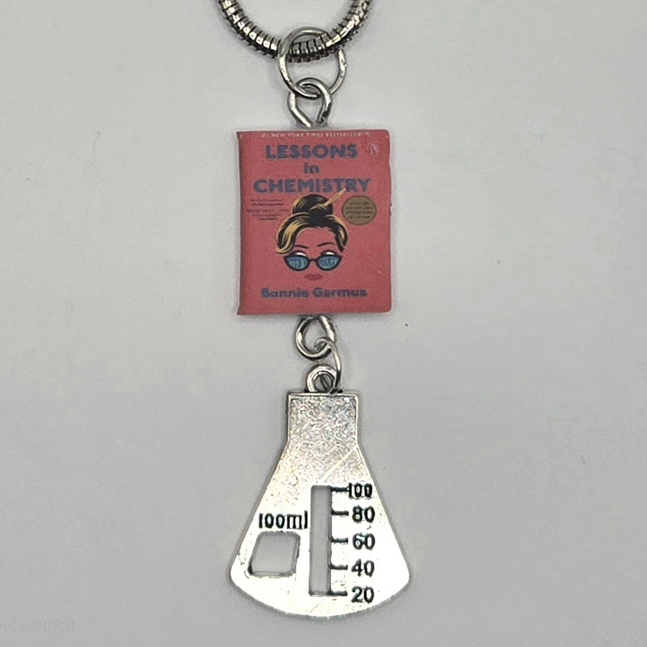 Lessons in Chemestry Book Necklace