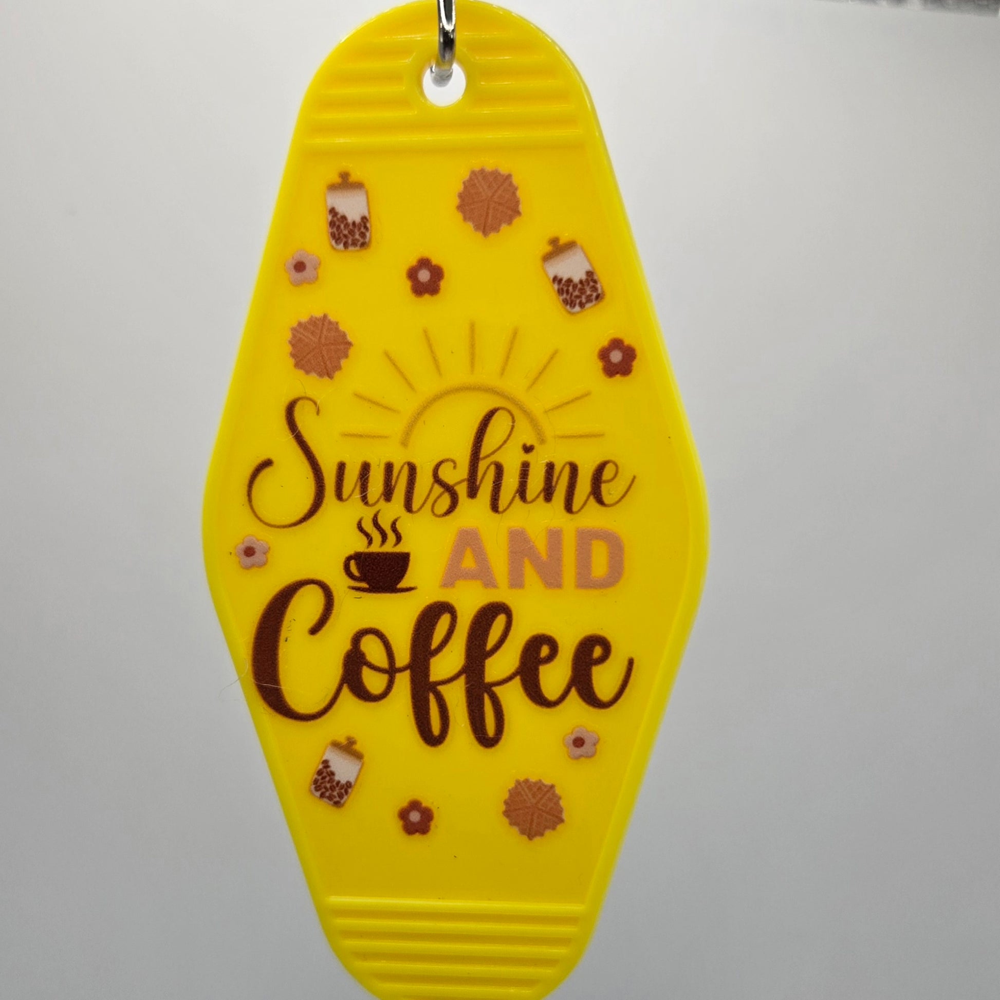 Sunshine and Coffee Keychain