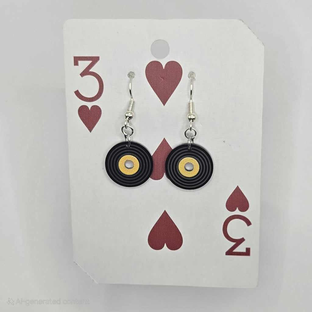 Record Dangling Earrings