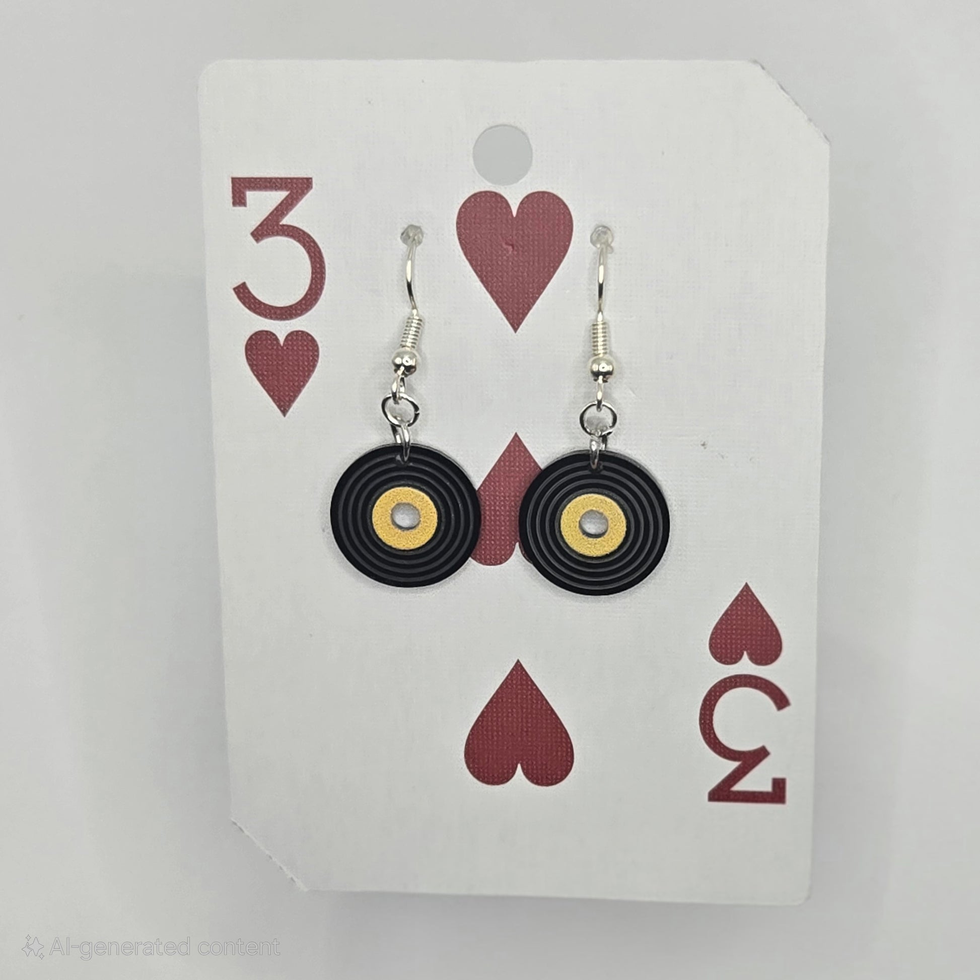 Record Dangling Earrings