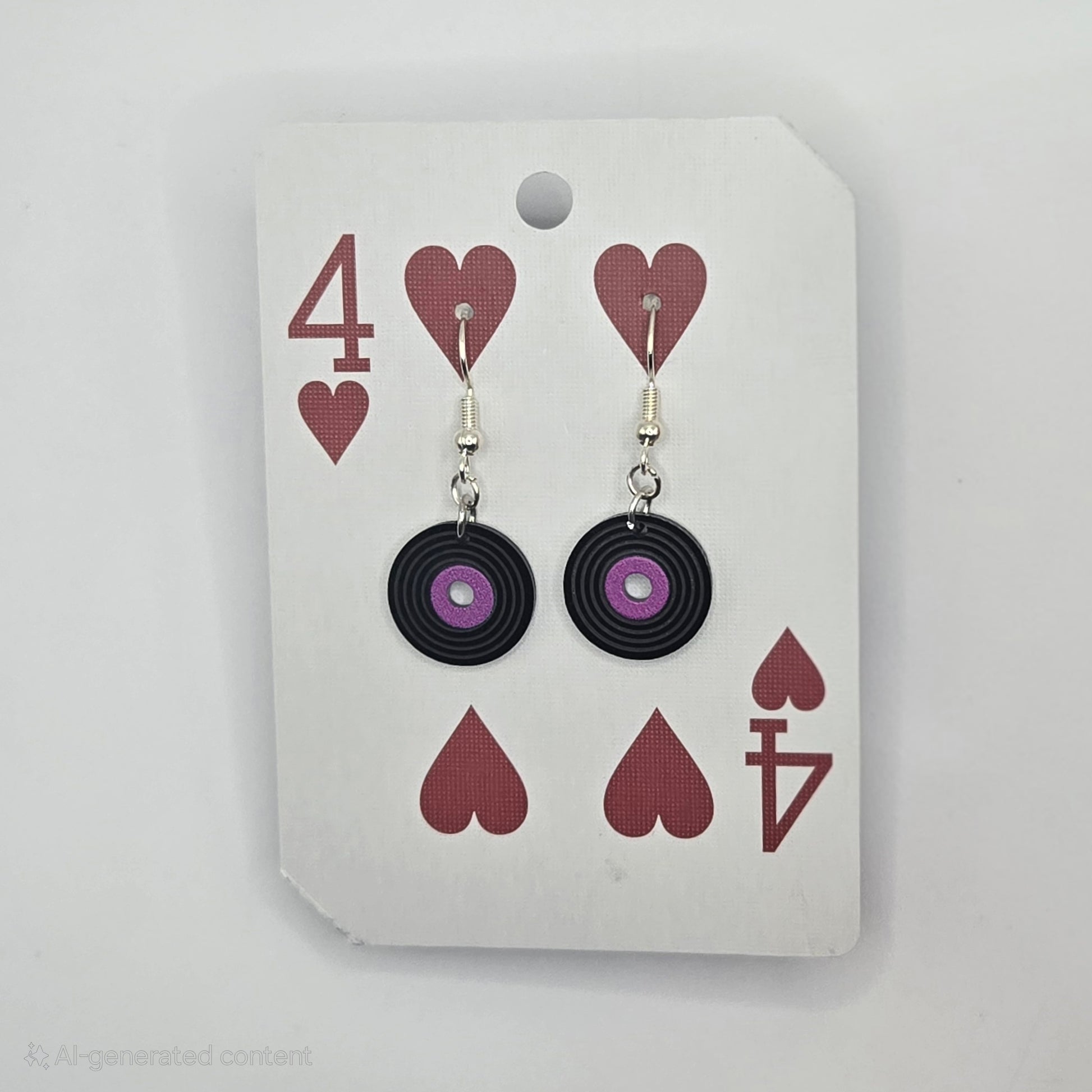 Record Dangling Earrings