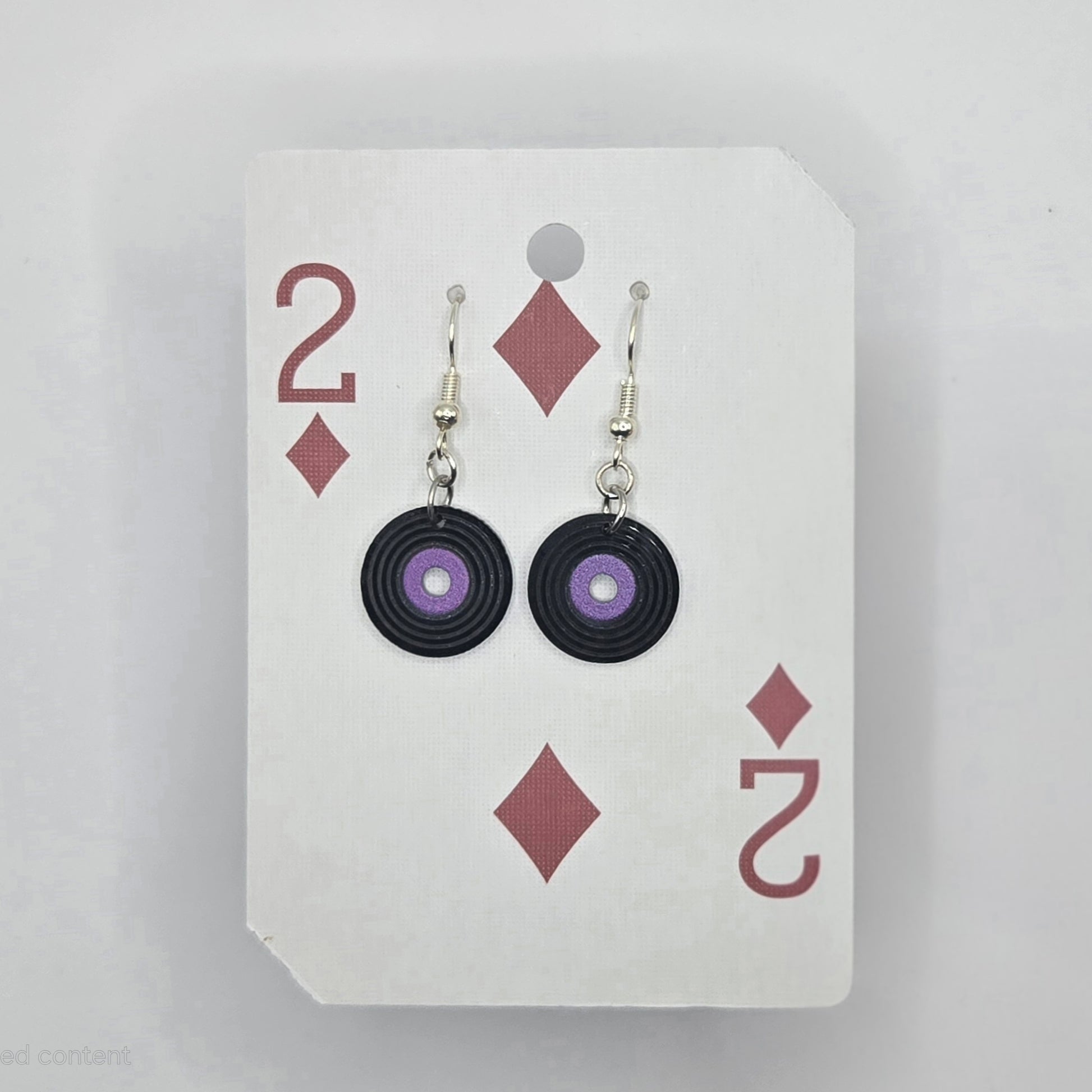 Record Dangling Earrings