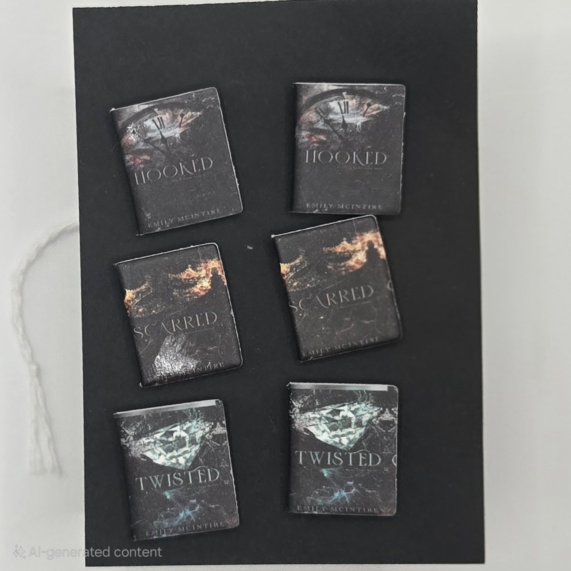 Disenchanted Book Earrings Set