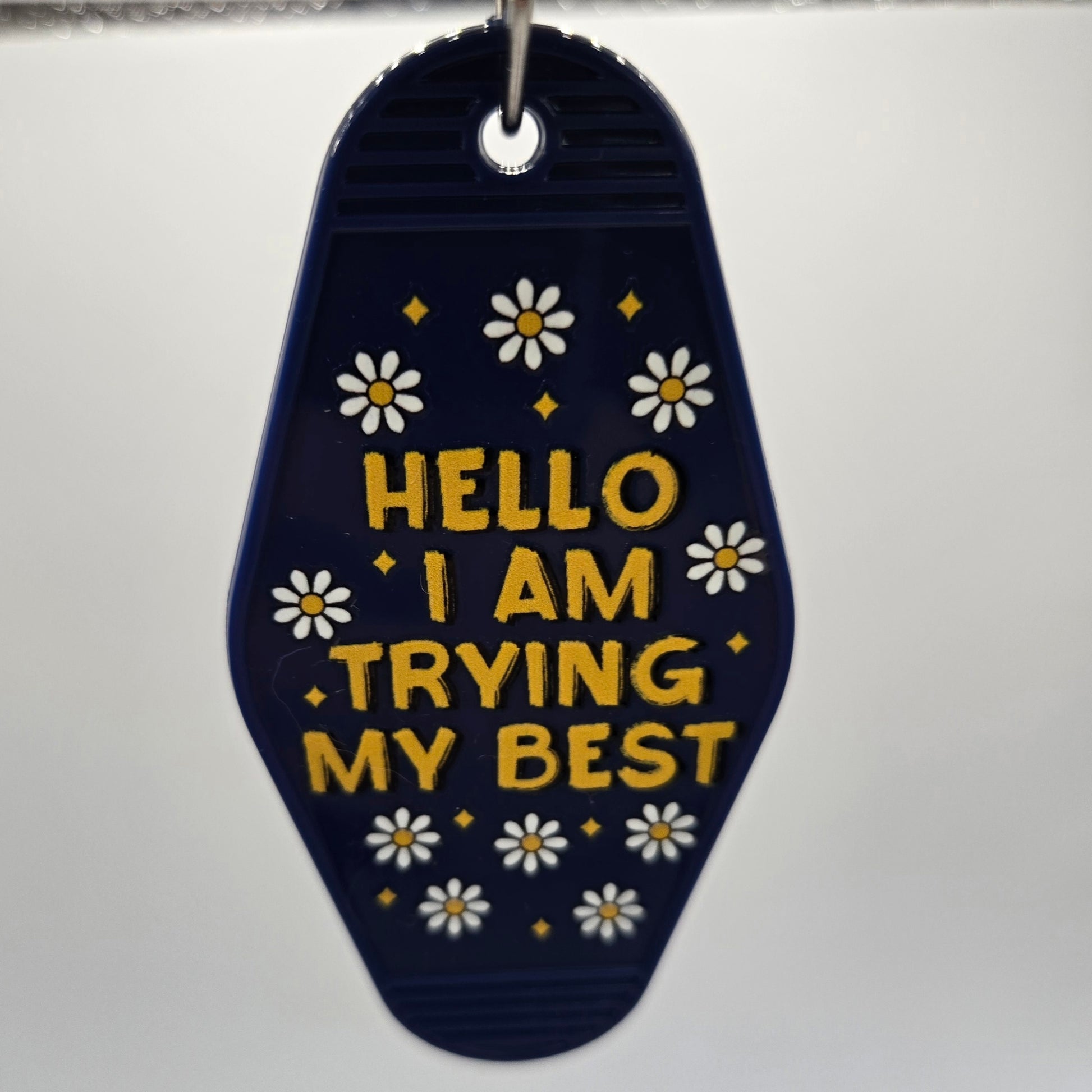 Trying My Best Keychain